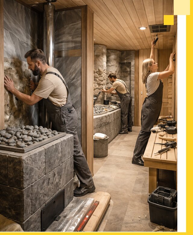 Строительство бань и SPA процедур в Кольчугине под ключ и отделкой