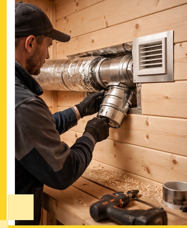 Монтаж вентиляции бани в Кольчугине от 12205 р. | ЭриданКль