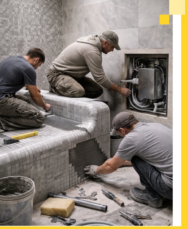 Проекты хамамов под ключ в Кольчугине и дизайн и строительство