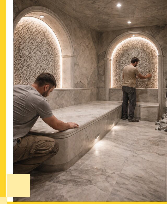 Турецкие бани под ключ в Кольчугине от 254275 р. | ЭриданКль