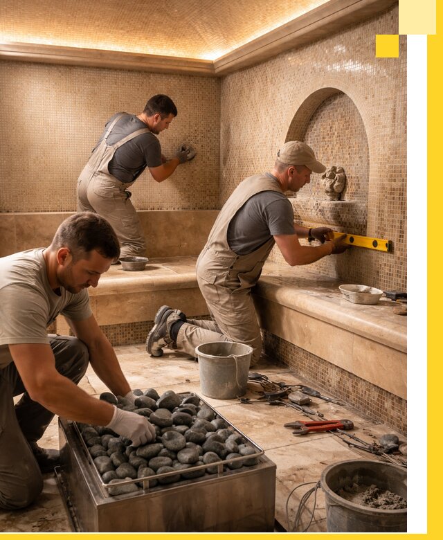 Проектирование и строительство хамама и сауны в Кольчугине