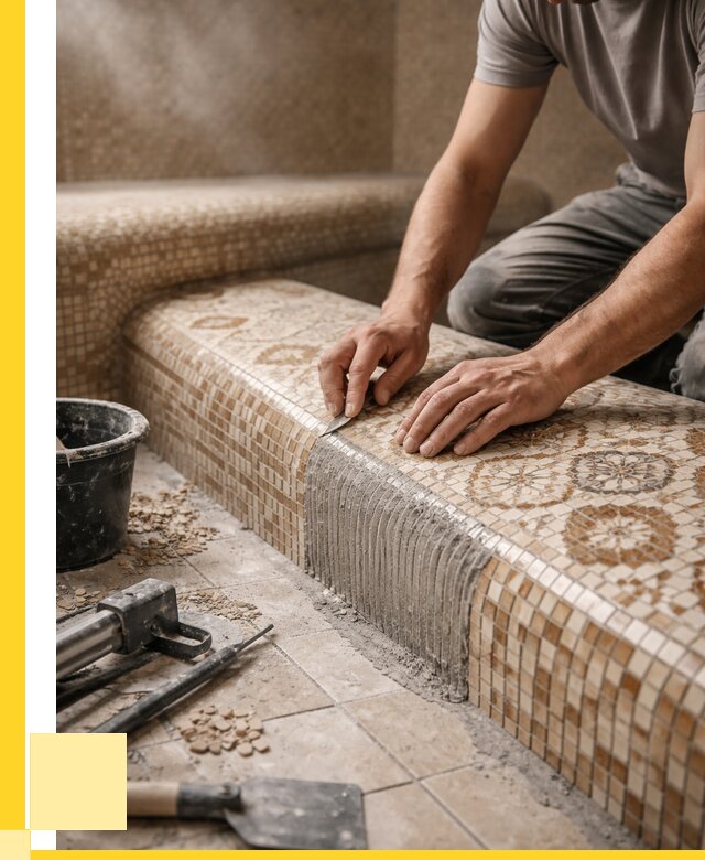 Плитка для хамама под ключ в Кольчугине от 3560 р. | ЭриданКль