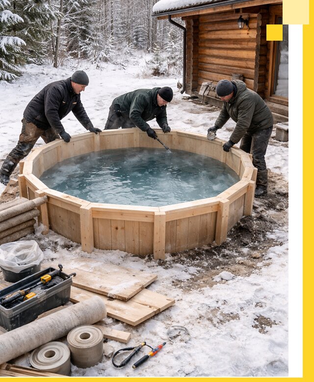 Изготовление и установка ледяных купелей под ключ в Кольчугине